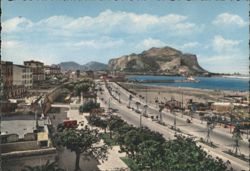 Palermo, Foro Italico and Monte Pellegrino Postcard