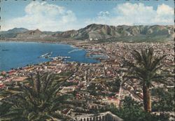 Palermo Panorama General View Postcard