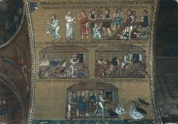 Venice St. Mark's Basilica Noah's Ark 13th Century Mosaic Postcard
