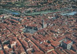 Prato Aerial View, Panorama from the Plane Postcard