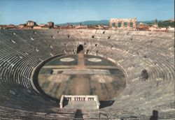Verona Arena Interior Roman Amphitheater Postcard