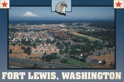 Fort Lewis, Washington Army Center of Northwest, Mt Rainier Postcard