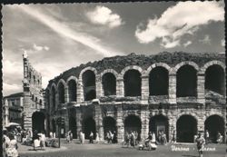 Verona Arena Roman Amphitheater Postcard