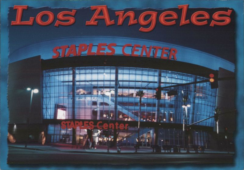 Staples Center, Los Angeles at Night California Pamela J. Cury