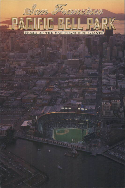 San Francisco Pacific Bell Park Home of Giants Aerial California