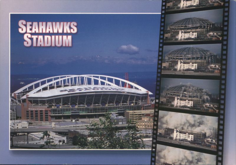Seahawks Stadium & Kingdome Demolition, Seattle Washington
