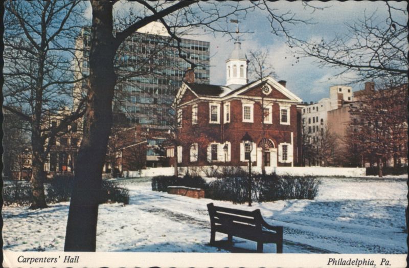Carpenters' Hall, Winter Snow, Philadelphia Pennsylvania
