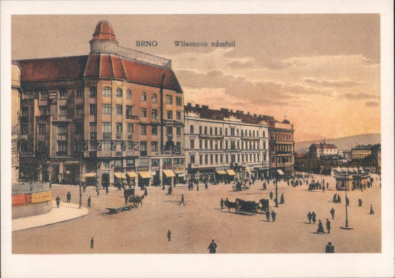 Brno Wilsonovo náměstí City Square Czechoslovakia
