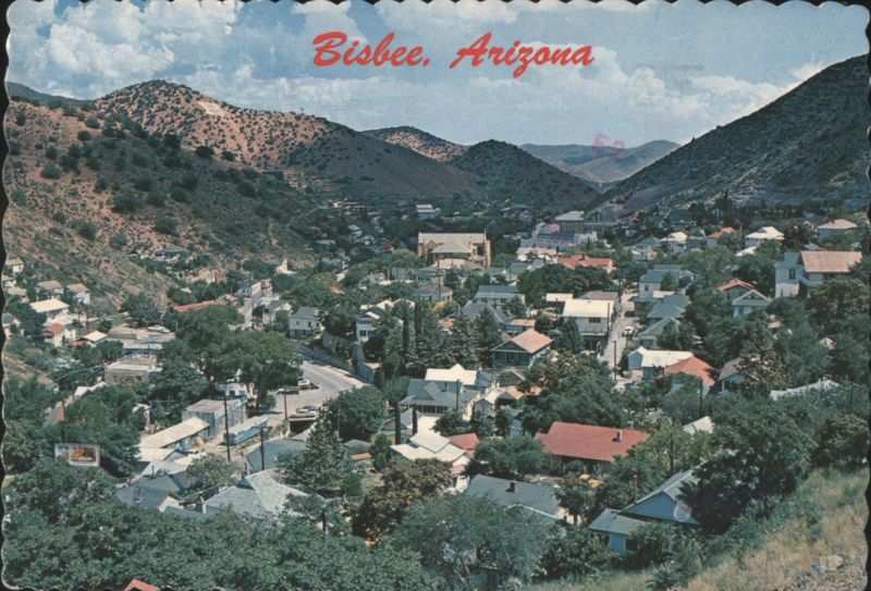 Bisbee, Arizona Town View from Skyline Highway 80 Bypass