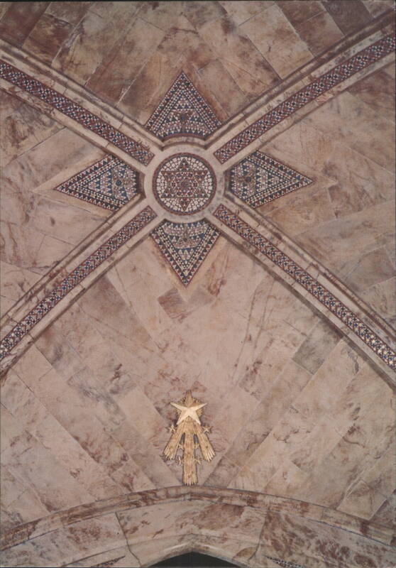 Peterborough Cathedral Mosaic Ceiling & Epiphany Star England