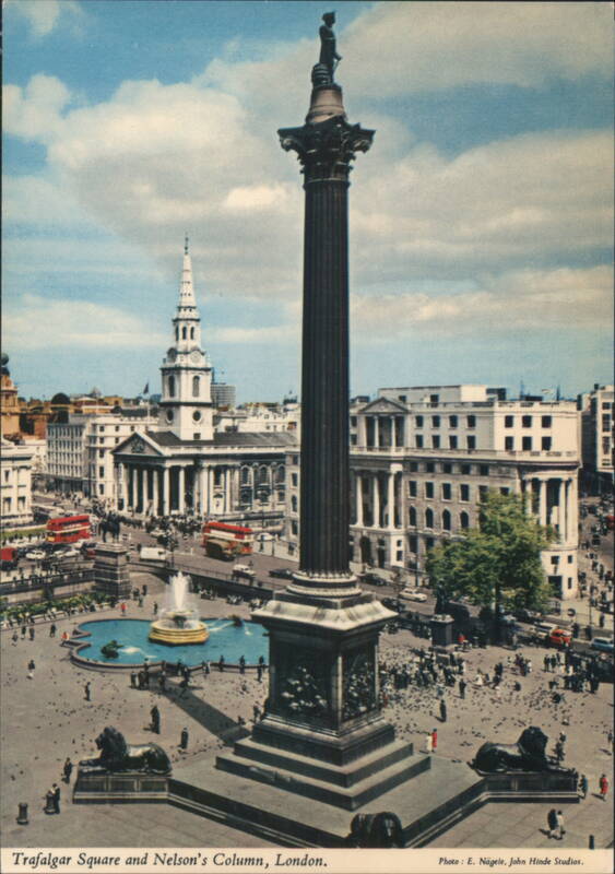Trafalgar Square & Nelson's Column, London United Kingdom
