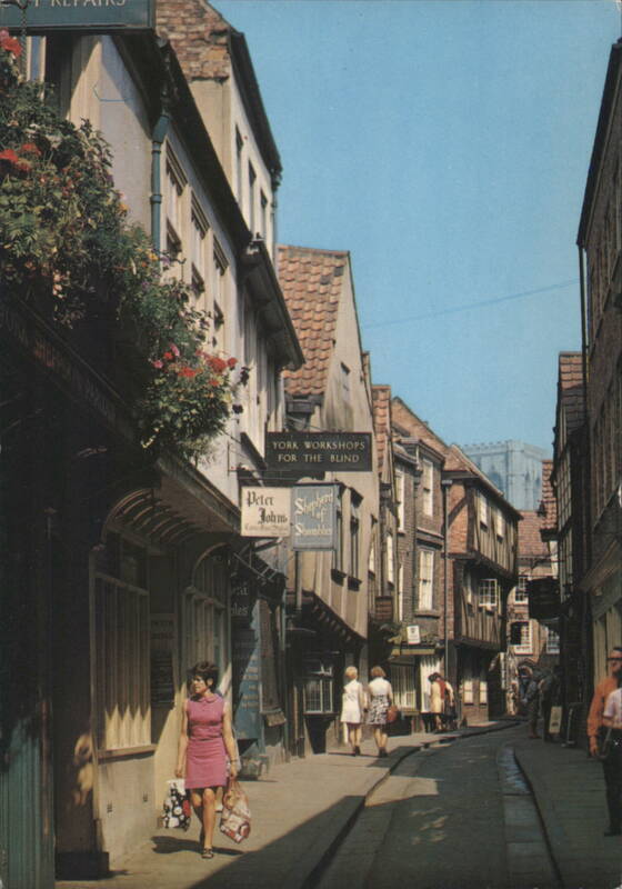 The Shambles, York - Medieval Street with Shops and People United Kingdom
