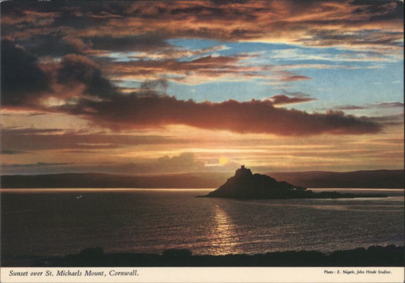 Sunset over St. Michaels Mount, Cornwall St. Michael's Mount United Kingdom