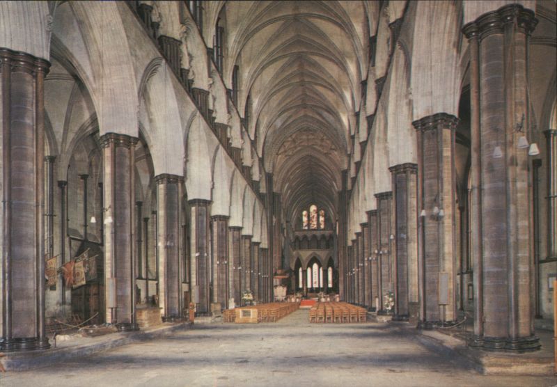Salisbury Cathedral Interior, Early English Style United Kingdom