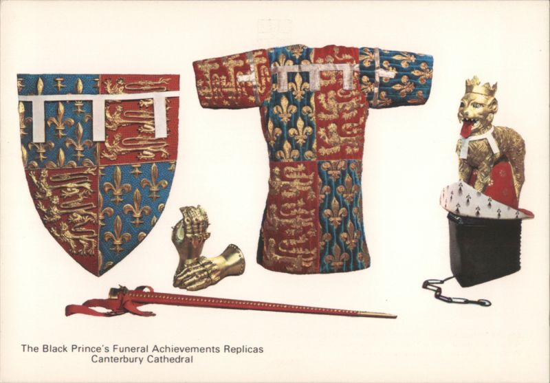 Black Prince's Funeral Achievements Replicas, Canterbury England