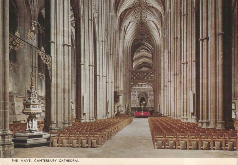 The Nave, Canterbury Cathedral England Kent