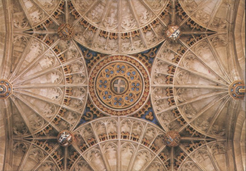 Canterbury Cathedral Central Tower Interior Roof United Kingdom