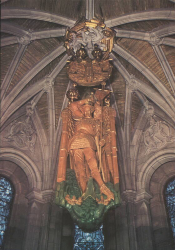 Figure of St. Michael, Scottish National War Memorial Edinburgh Scotland