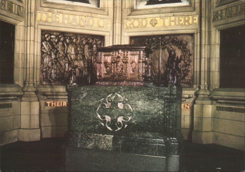 Scottish National War Memorial, Casket in the Shrine Edinburgh Scotland