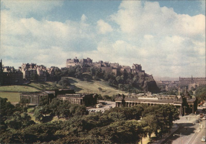 Edinburgh Castle and the National Gallery Scotland