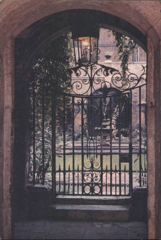 Westminster Abbey Little Cloister Ornate Gate & Lantern England