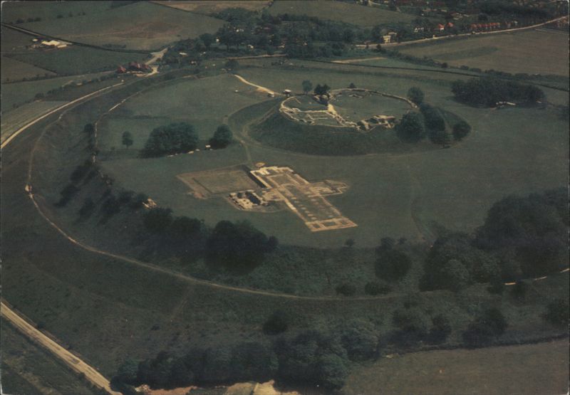 Old Sarum, Wiltshire - Air view from north-west United Kingdom
