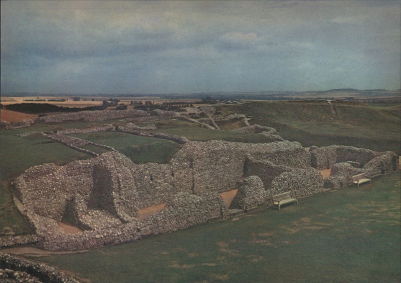 Old Sarum, Wiltshire - Great Tower & Chapel Remains England