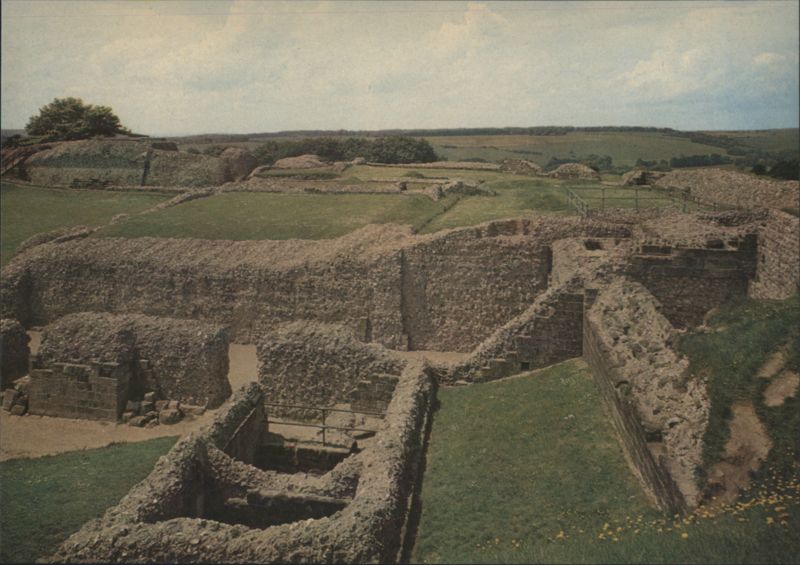 Old Sarum Great Tower from East, Wiltshire England