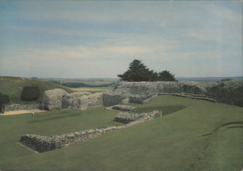 Old Sarum, Wiltshire - Castle Interior towards Gatehouse England