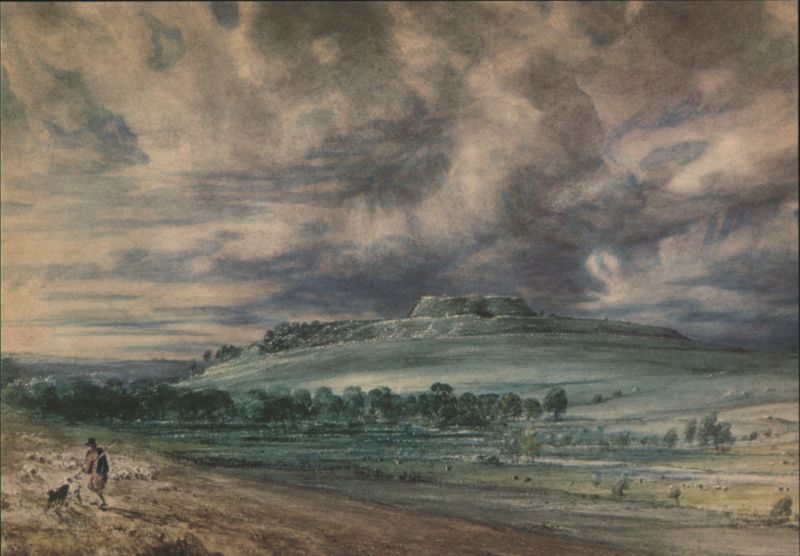 Old Sarum, Wiltshire, by John Constable, 1834 England