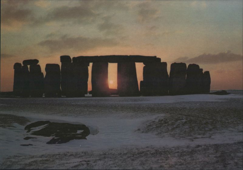 Stonehenge, Wiltshire - Winter Sunset United Kingdom