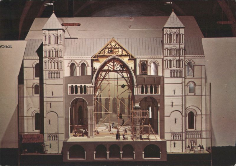Canterbury Cathedral Construction Model Exhibition 1975 England