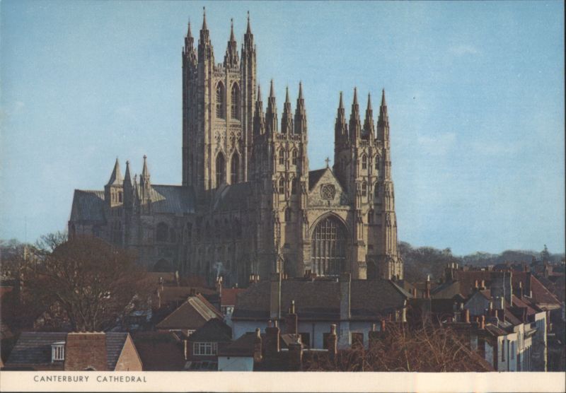 Canterbury Cathedral North West View City Skyline England