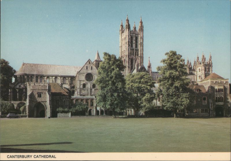 Canterbury Cathedral from the Greencourt on the North United Kingdom