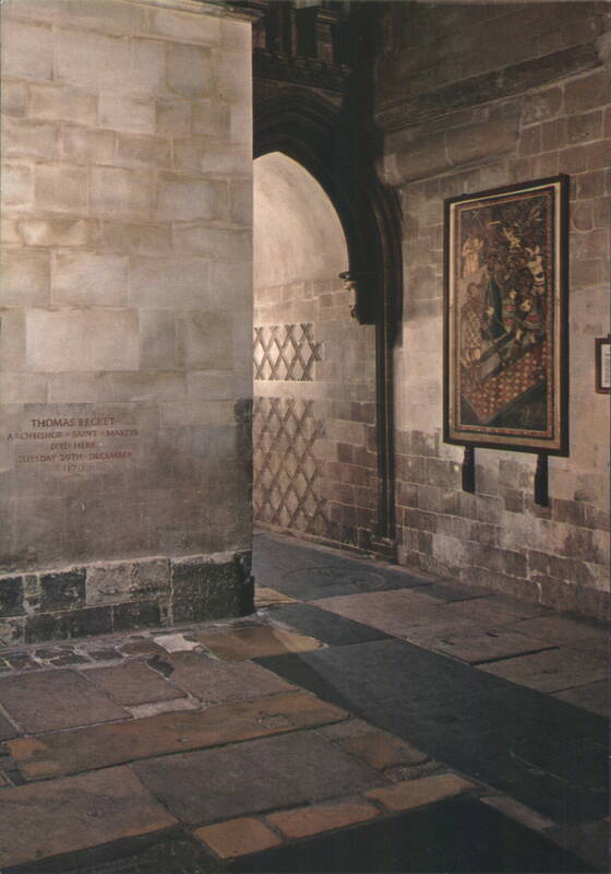 Canterbury Cathedral, Martyrdom, Thomas Becket's Death Site United Kingdom