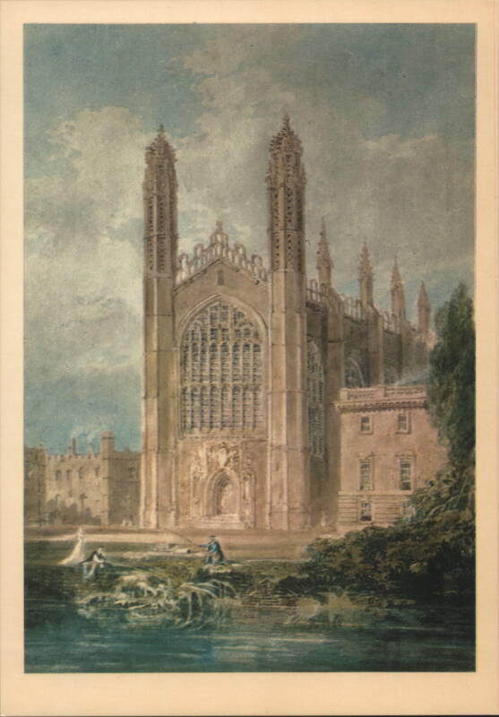 King's College Chapel Cambridge Watercolour J. M. Turner United Kingdom