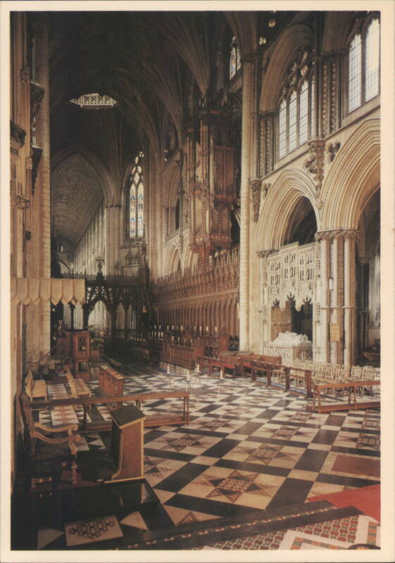 Ely Cathedral Choir, West View, 14th Century Stalls & Victorian Screen United Kingdom