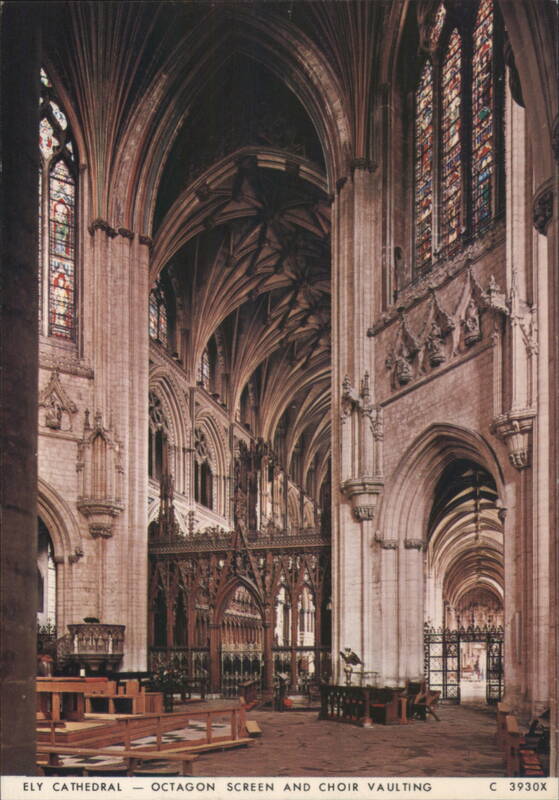 ELY CATHEDRAL - OCTAGON SCREEN AND CHOIR VAULTING UK