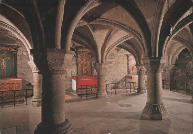 York Minster The Crypt, Arches & Columns UK Yorkshire