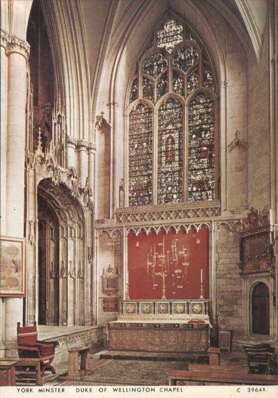 York Minster Duke of Wellington Chapel, England Yorkshire