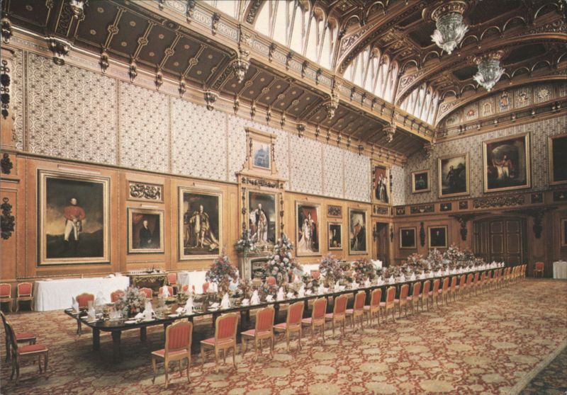 Windsor Castle, The Waterloo Chamber, England Berkshire