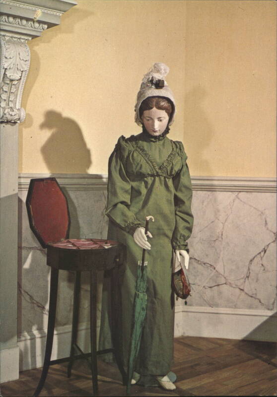 Winter Woolen Dress & Umbrella, Museum of Costume, Bath England