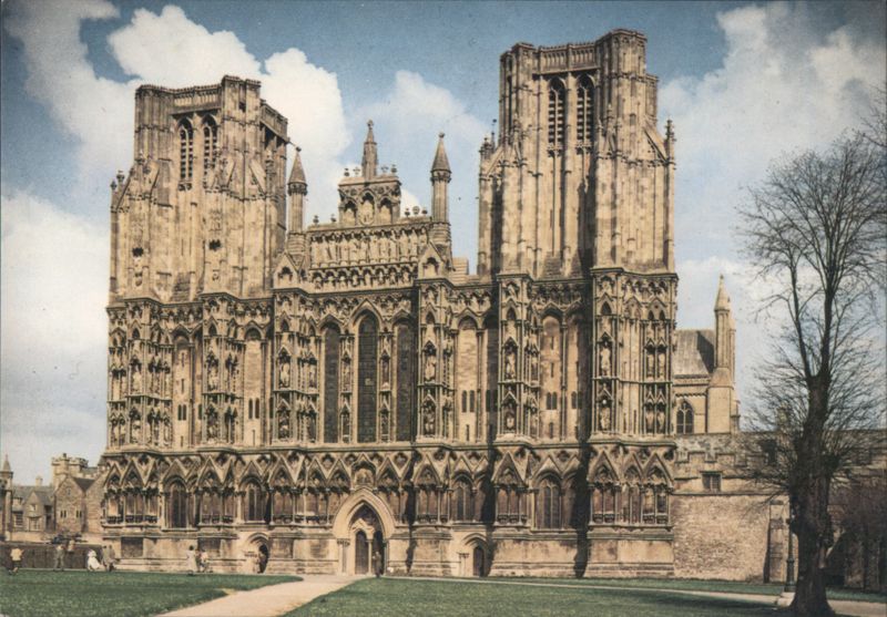 Wells Cathedral West Front, Somerset United Kingdom