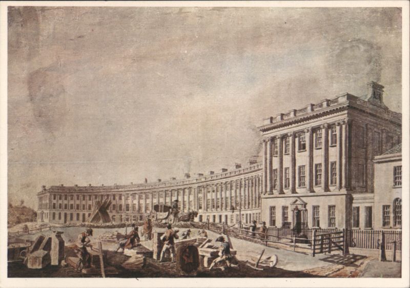 The Royal Crescent, Bath, 1769, Thomas Malton Jr. United Kingdom