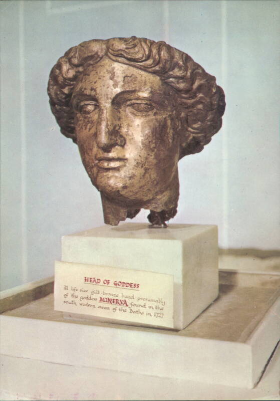 Head of Goddess Minerva, Roman Baths, Bath, England