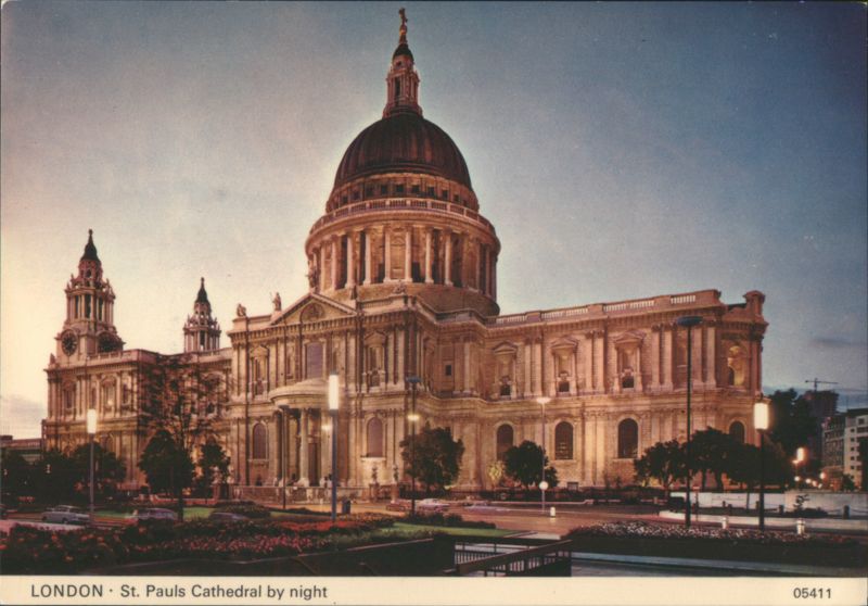 St. Paul's Cathedral by Night, Great Dome London United Kingdom