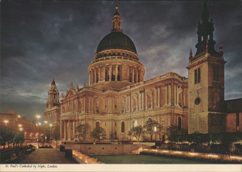 St. Paul's Cathedral by Night, London United Kingdom