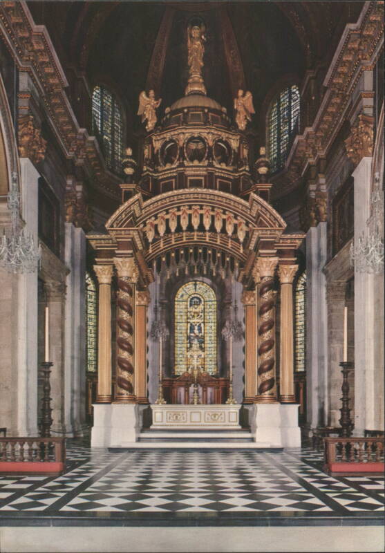 St. Paul's Cathedral High Altar and Baldachin London United Kingdom
