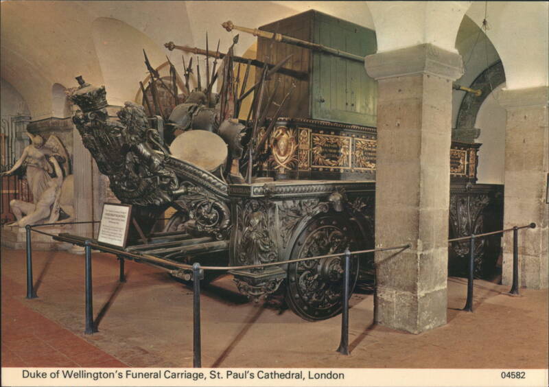 Duke of Wellington's Funeral Carriage, St. Paul's Cathedral London United Kingdom