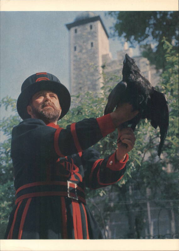 Tower of London Ravenmaster with Raven United Kingdom